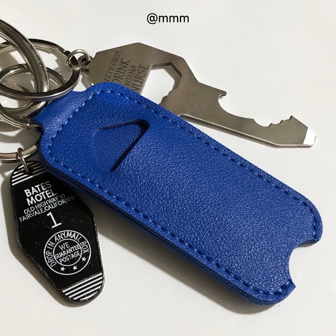[Unisex💙] 립밤 가죽 케이스 키링 열쇠고리 상품이미지5