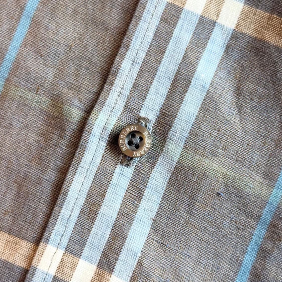 버버리 100% 린넨 노바 체크 셔츠 상품이미지5