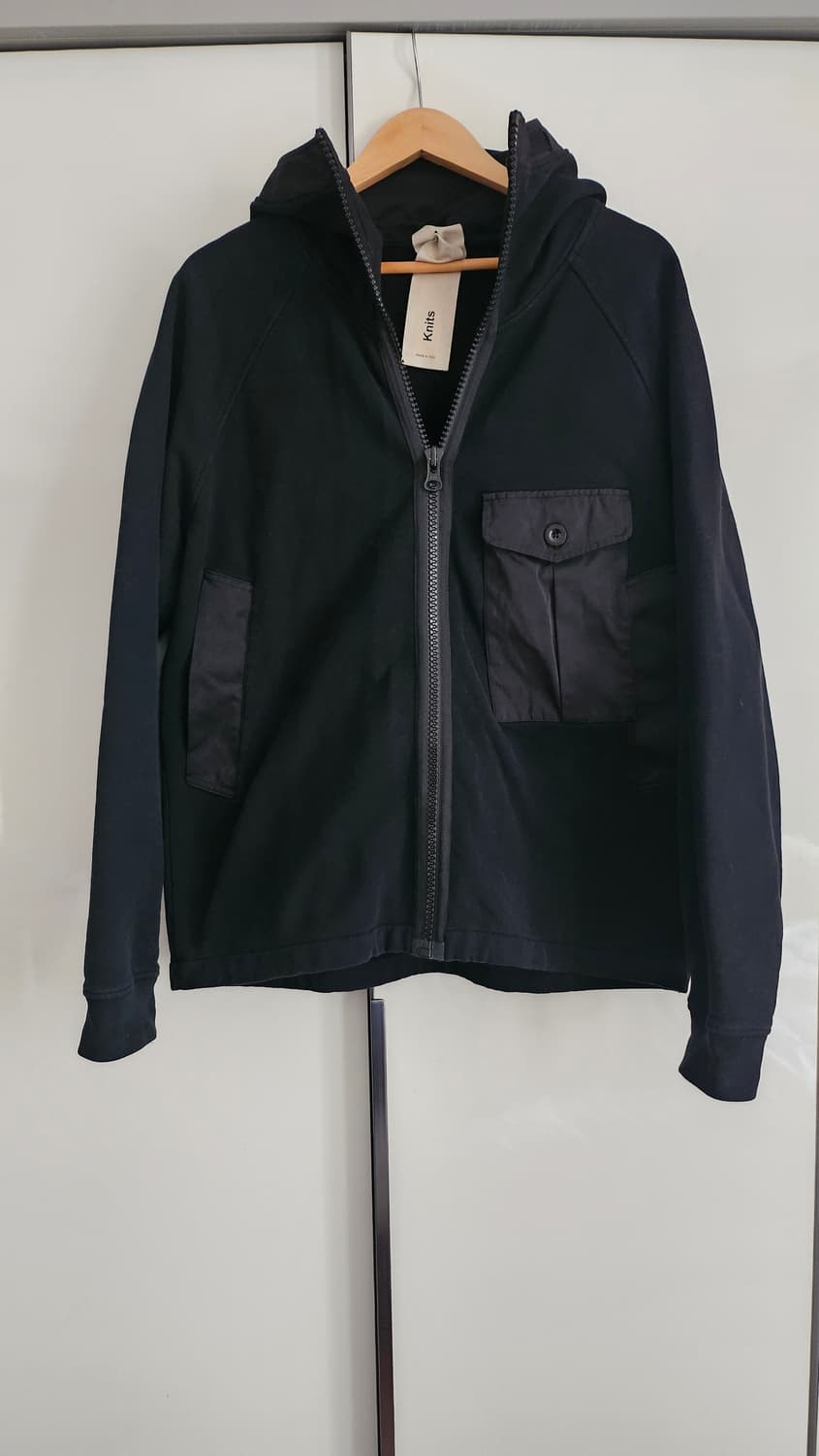 [SET] Ten C 텐씨 가먼트 다이드 원포켓 후드 셋업 Black  상품이미지1