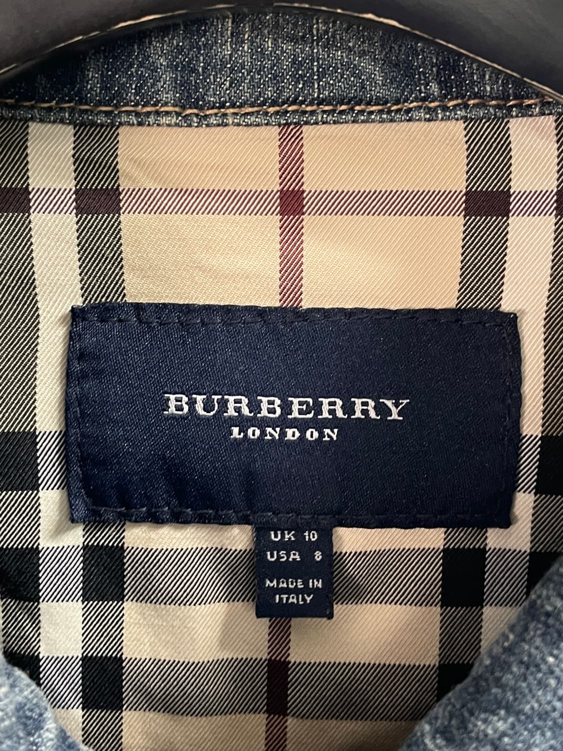 버버리 우먼스 노바체크 데님 청자켓 (on.431) 상품이미지8