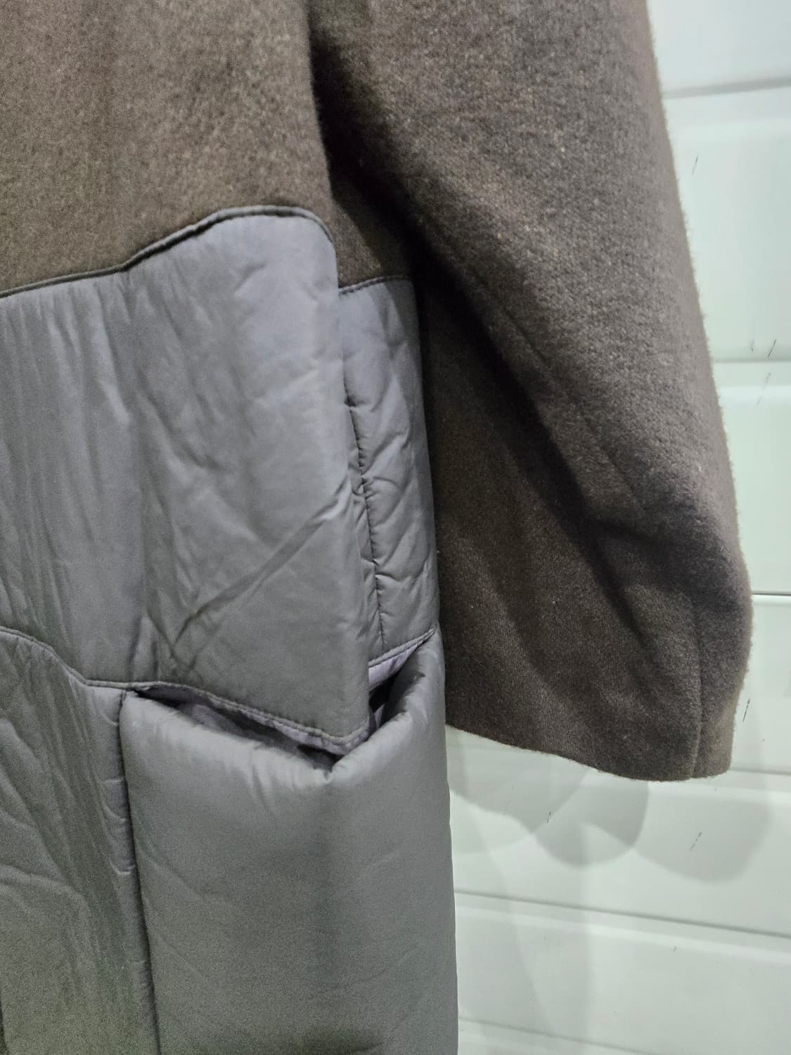 ENFOLD 엔폴드 배색 롱 코트 상품이미지3