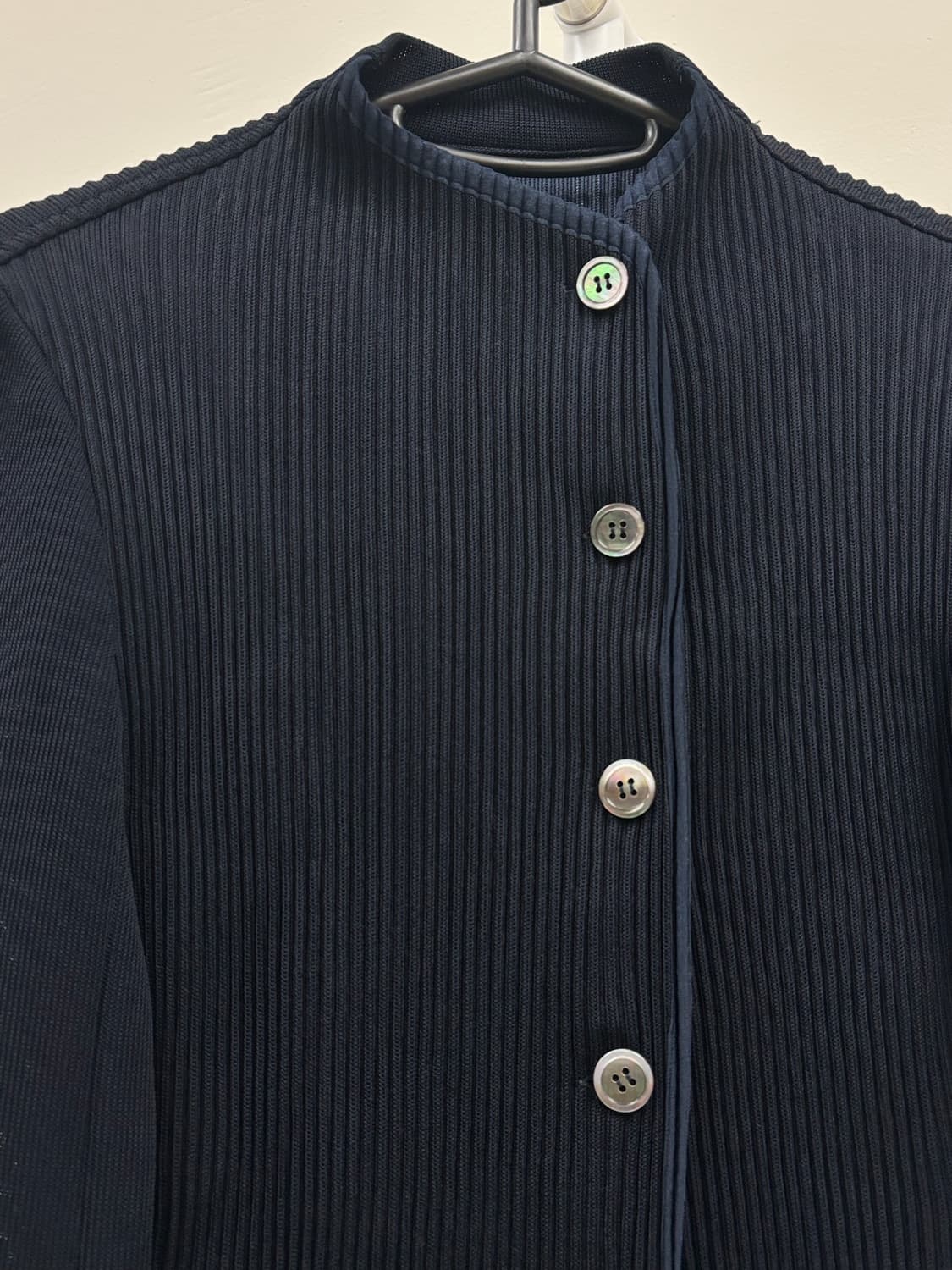 빈티지 네이비 플리츠 자켓 상품이미지6