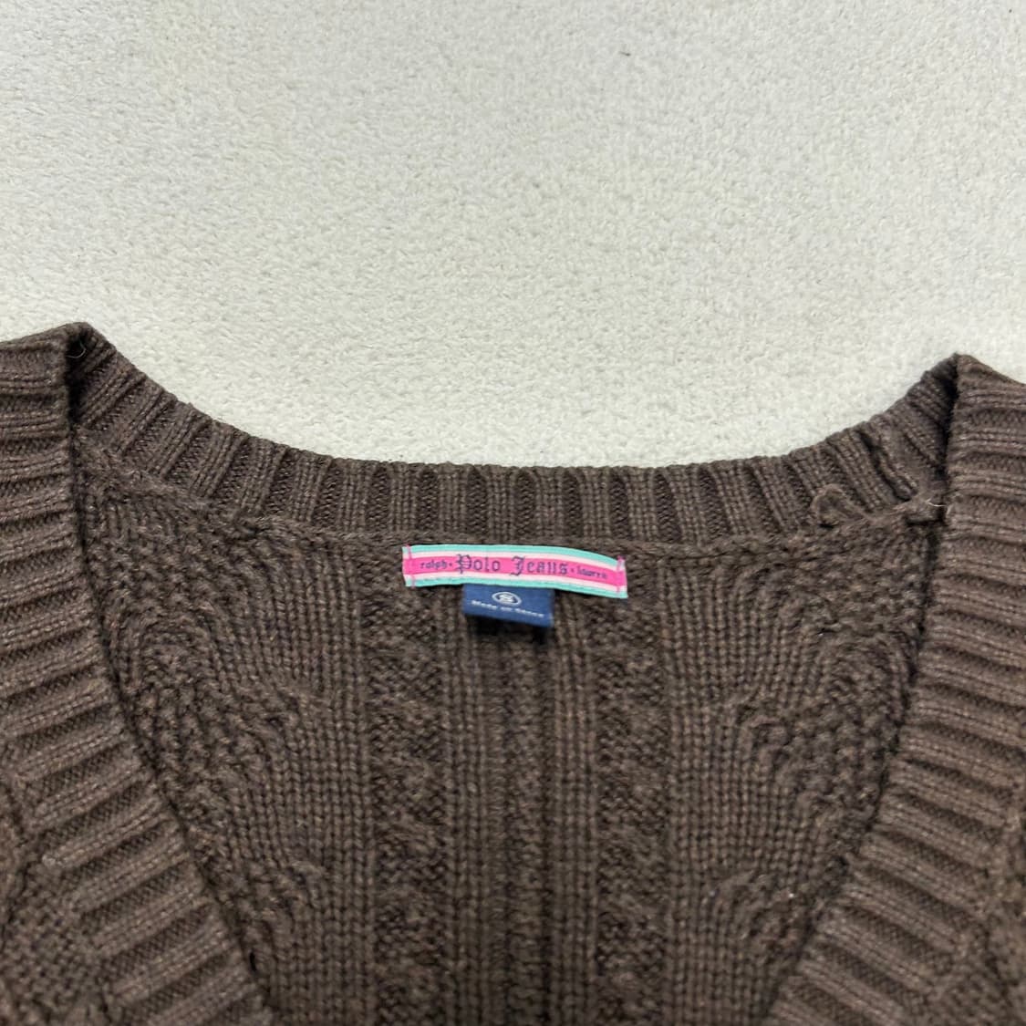 Polo Jeans brown knit cardigan 상품이미지6