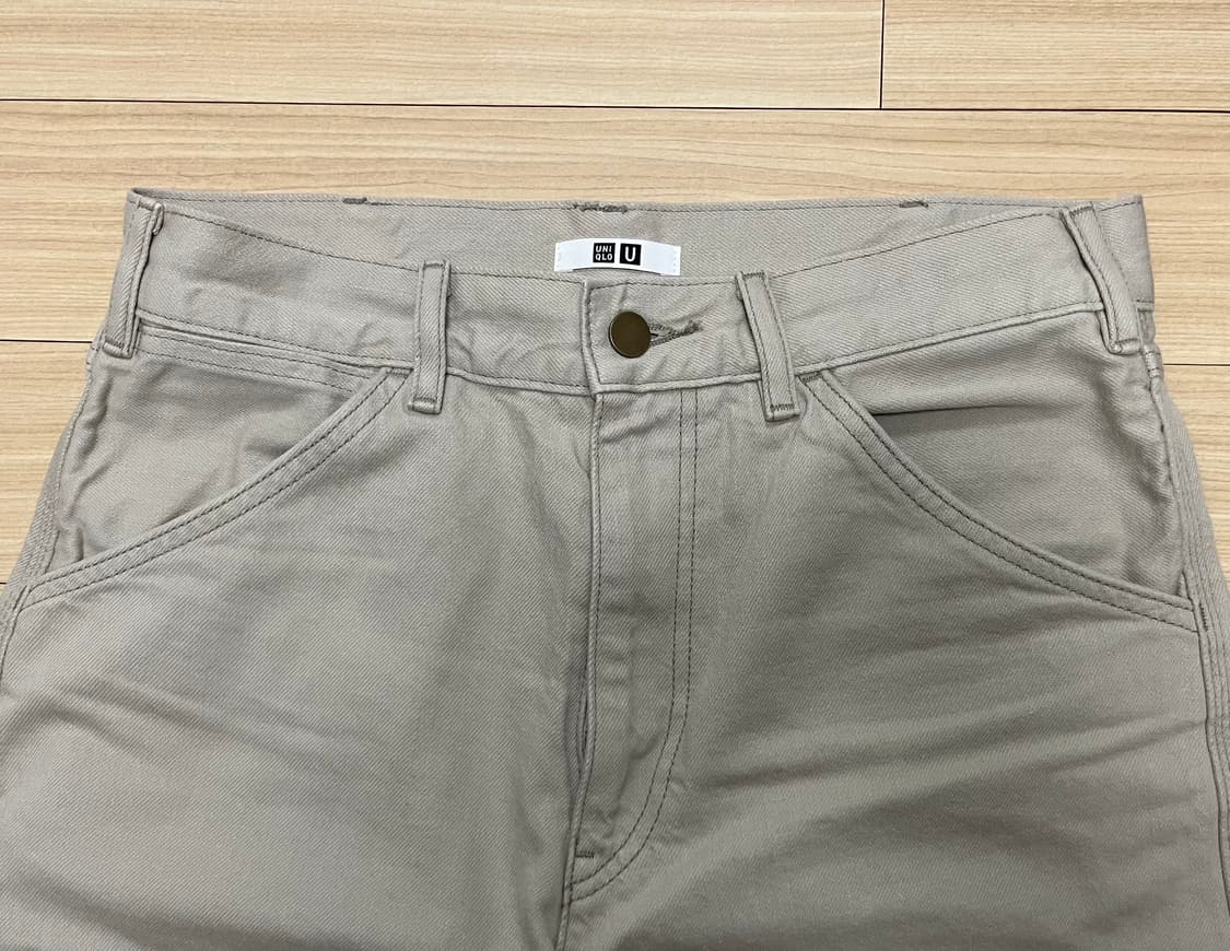 [29] 유니클로 U 르메르 와이드핏 컬러진 30내추럴 베이지 상품이미지2