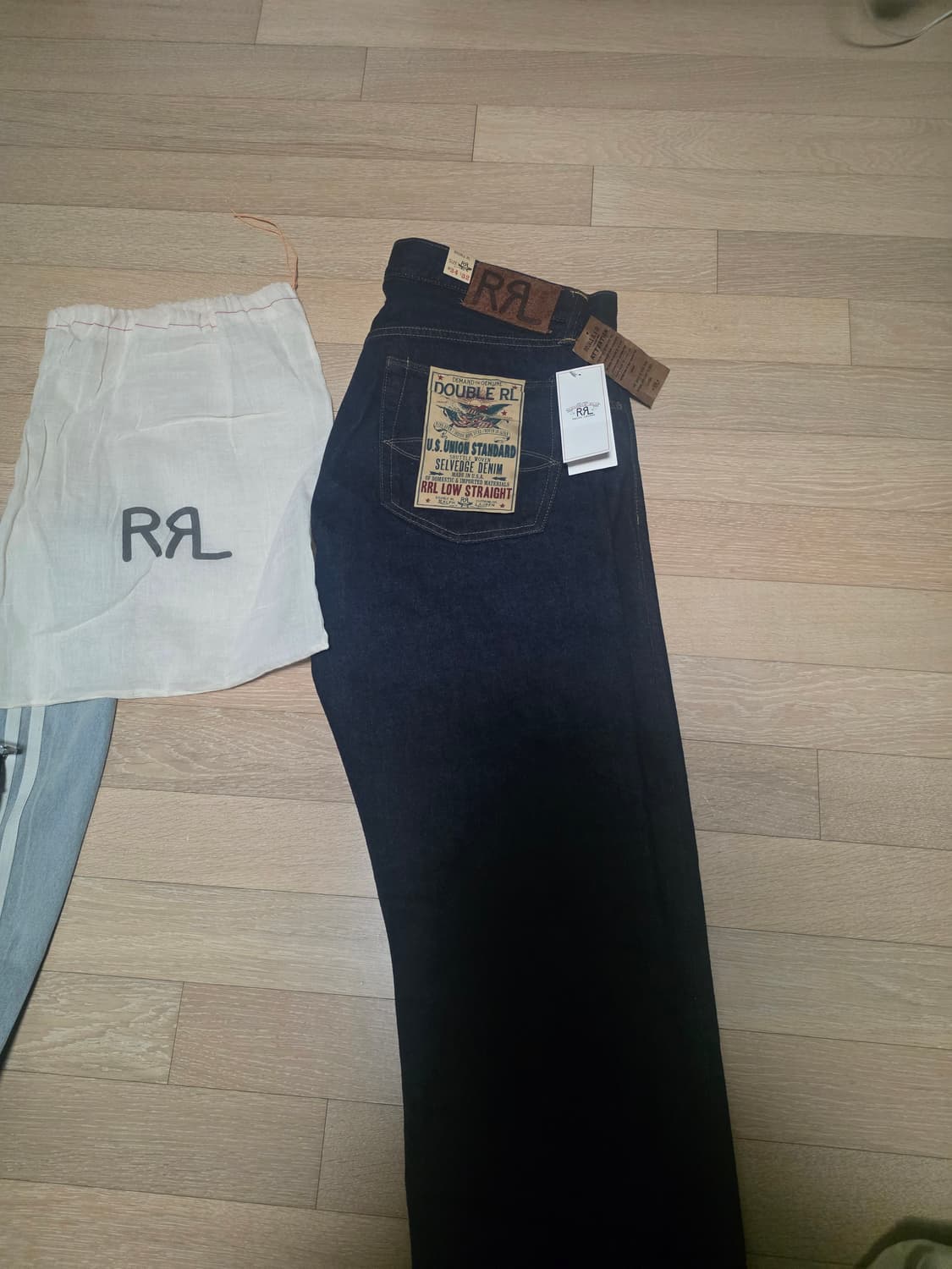 더블알엘 로우스트레이트 셀비지 34 새상품 급 ㅓ 상품이미지1