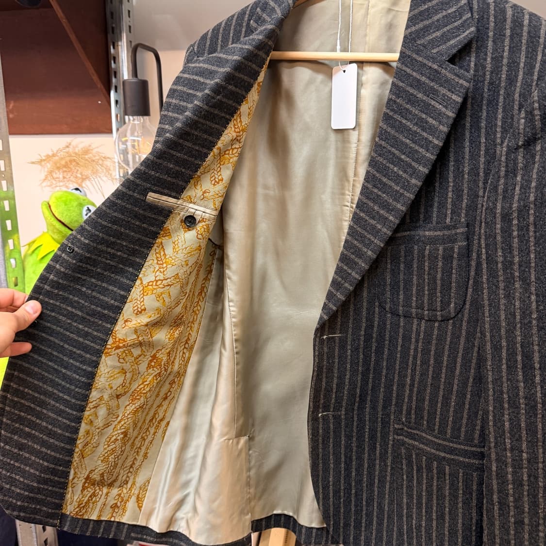 VOTOLO 챠콜 그레이 울 온방 블레이저 상품이미지7