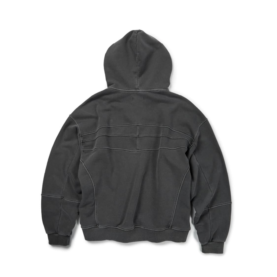 [XL] ETCE GEAR 라벨 후드 집업 차콜 상품이미지1