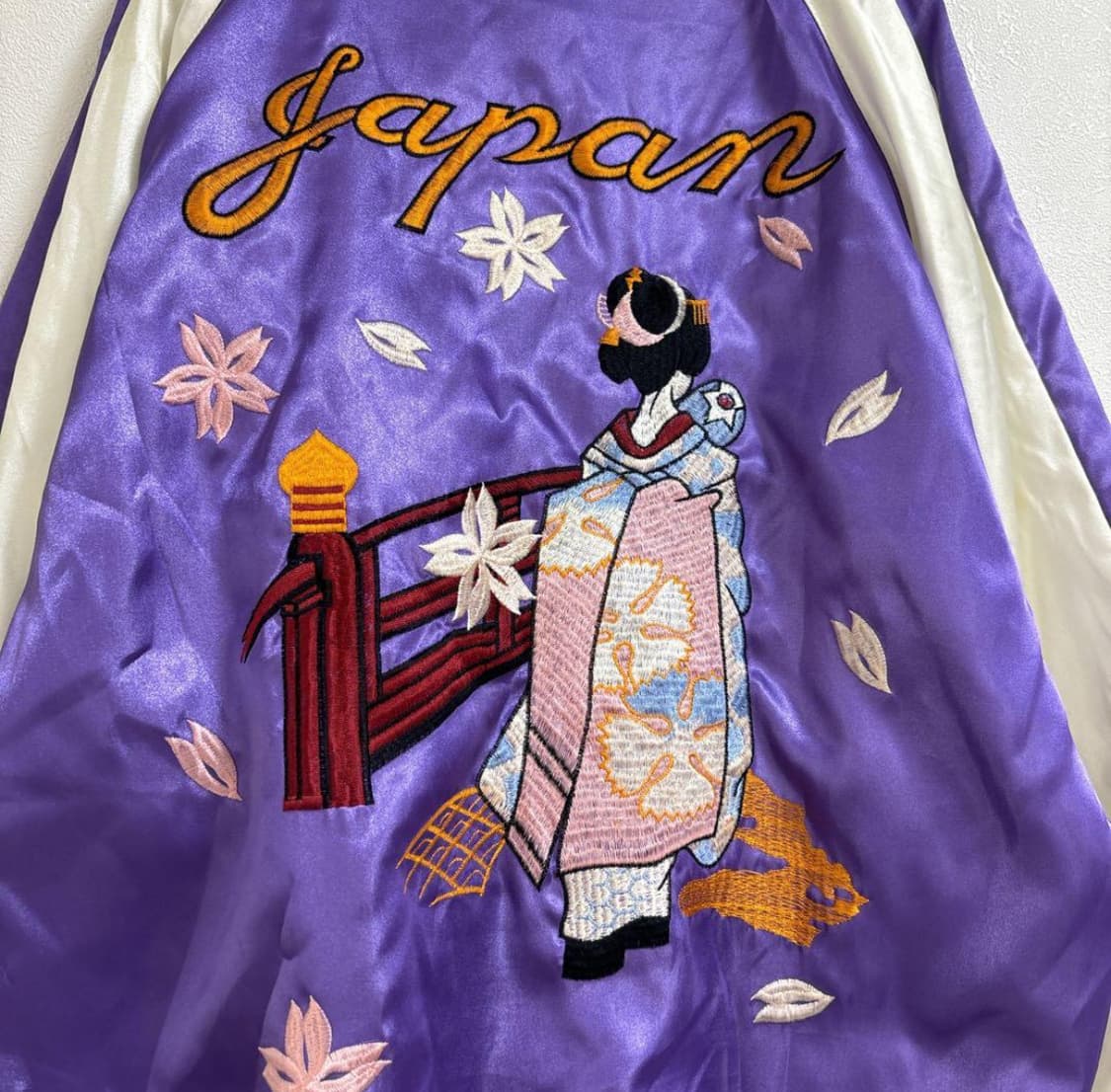 호시히메 마이코도쿄재팬 벚꽃사쿠라 스카잔 스카쟌 자수 보라 퍼플 바이올렛 상품이미지5