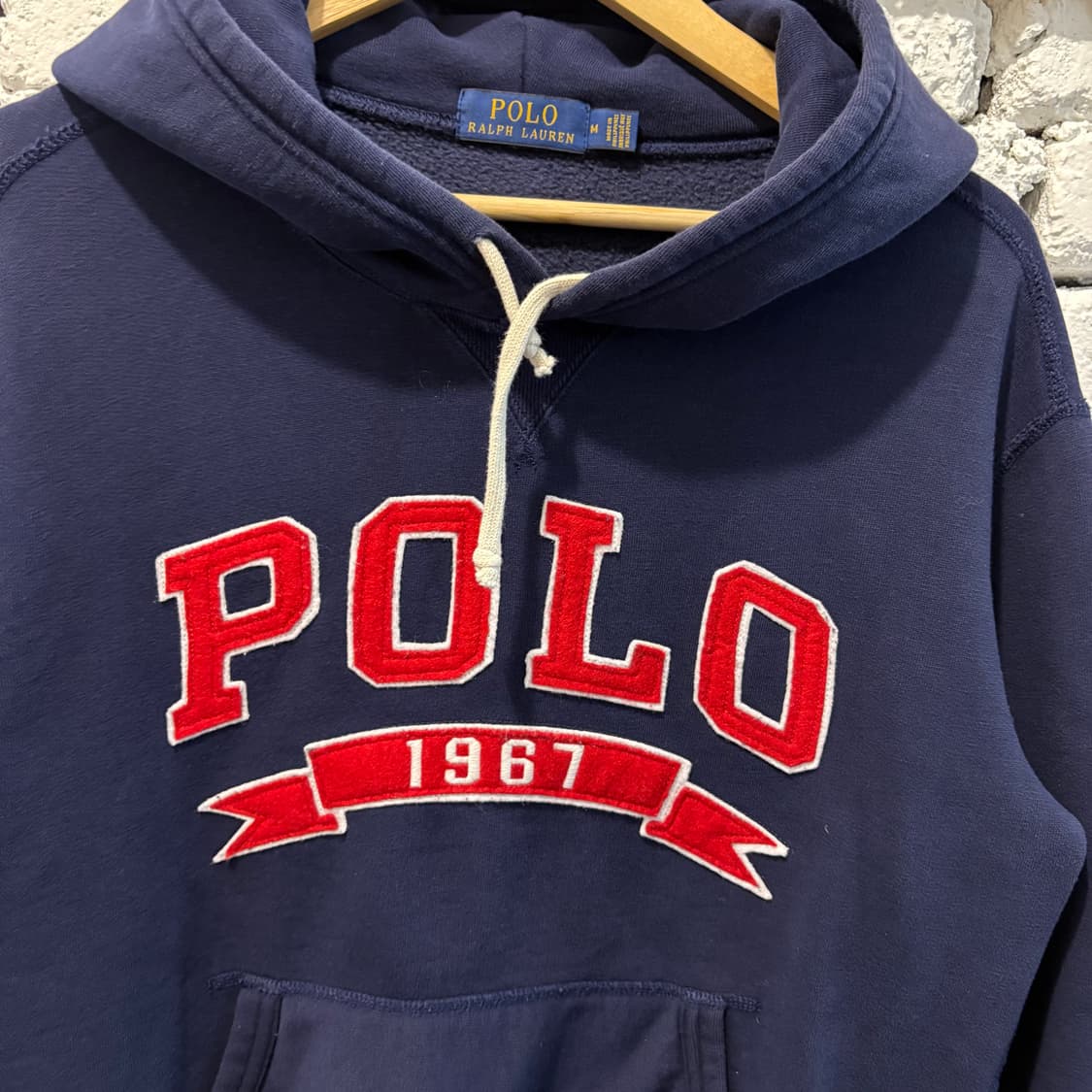 폴로 빈티지 빅로고 네이비후드 상품이미지3