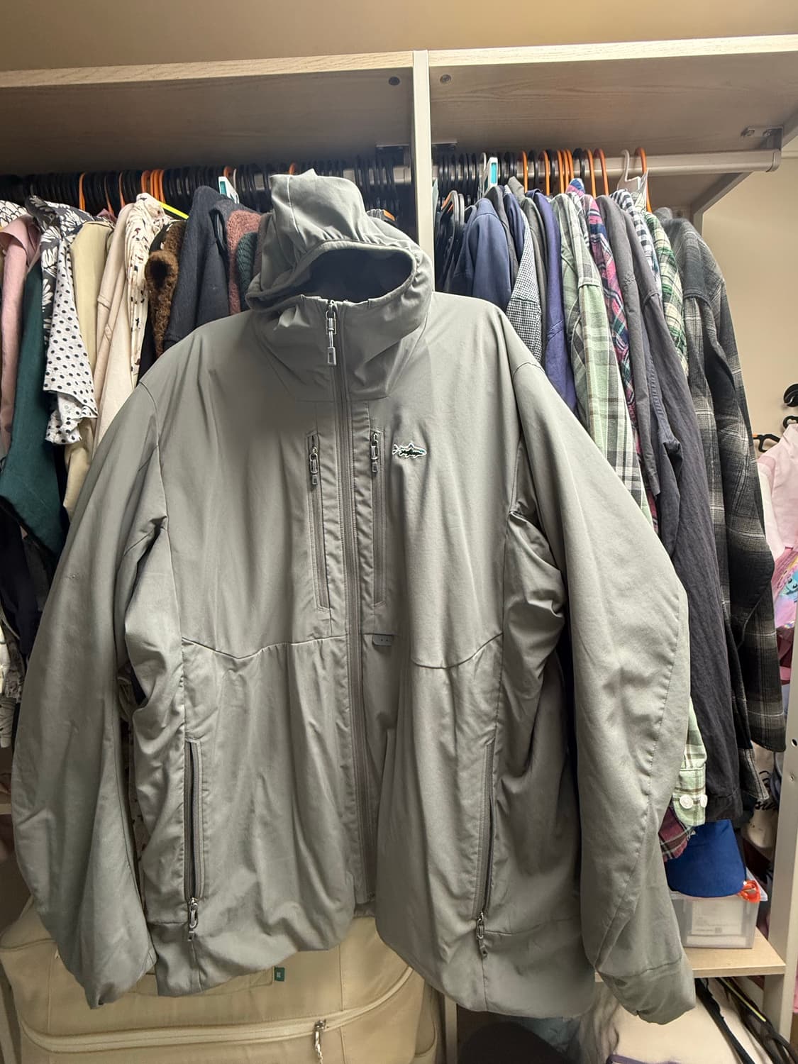 파타고니아 퍼프 후디 자켓 XL 회색 상품이미지6