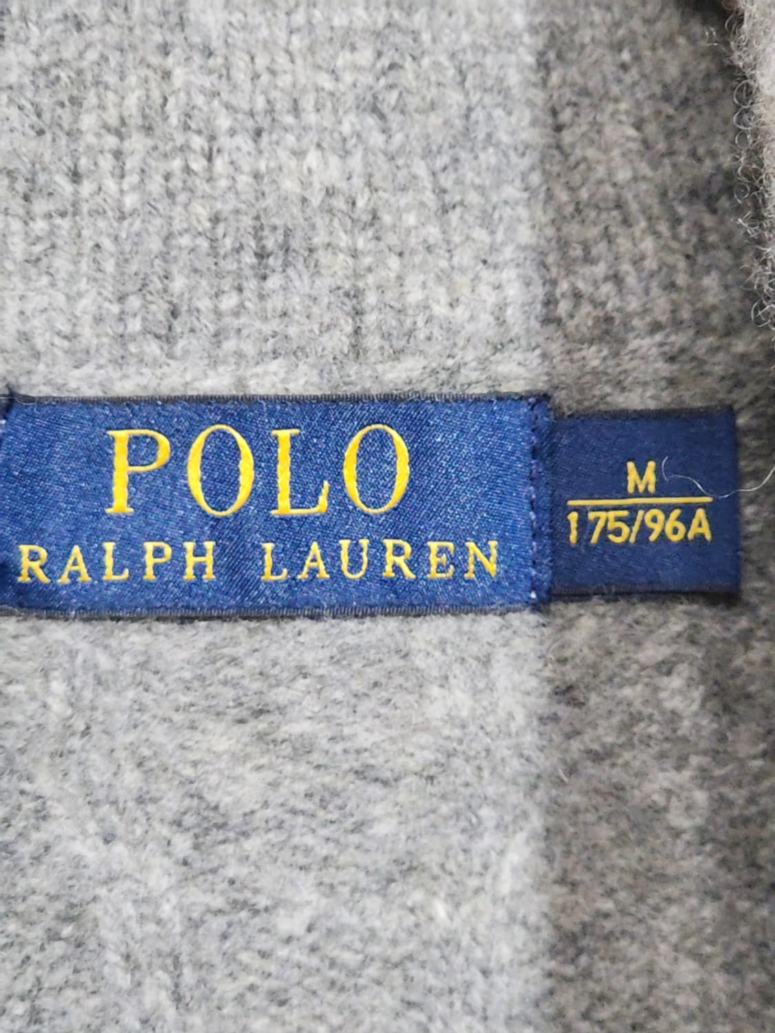 (M) 랄프로렌 폴로 꽈배기 가디건 그레이 숄카라 케이블  상품이미지3