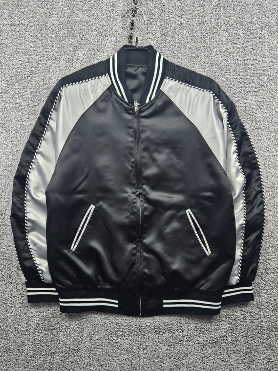 바운스 백 프린트 레터링 스카잔 자켓 ( M 추정 ) / 11472 상품이미지2