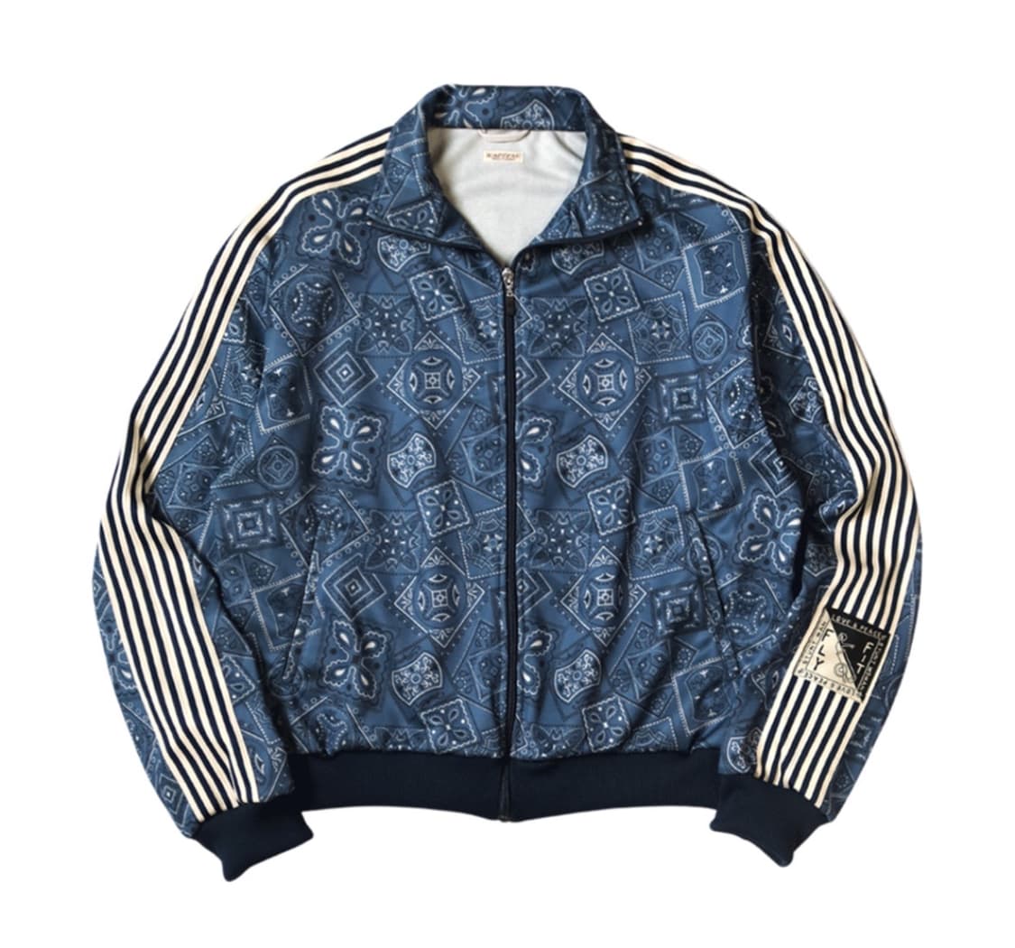 캐피탈 스무스 저지 쿠키 반다나 프린트 트랙 자켓 네이비 상품이미지1