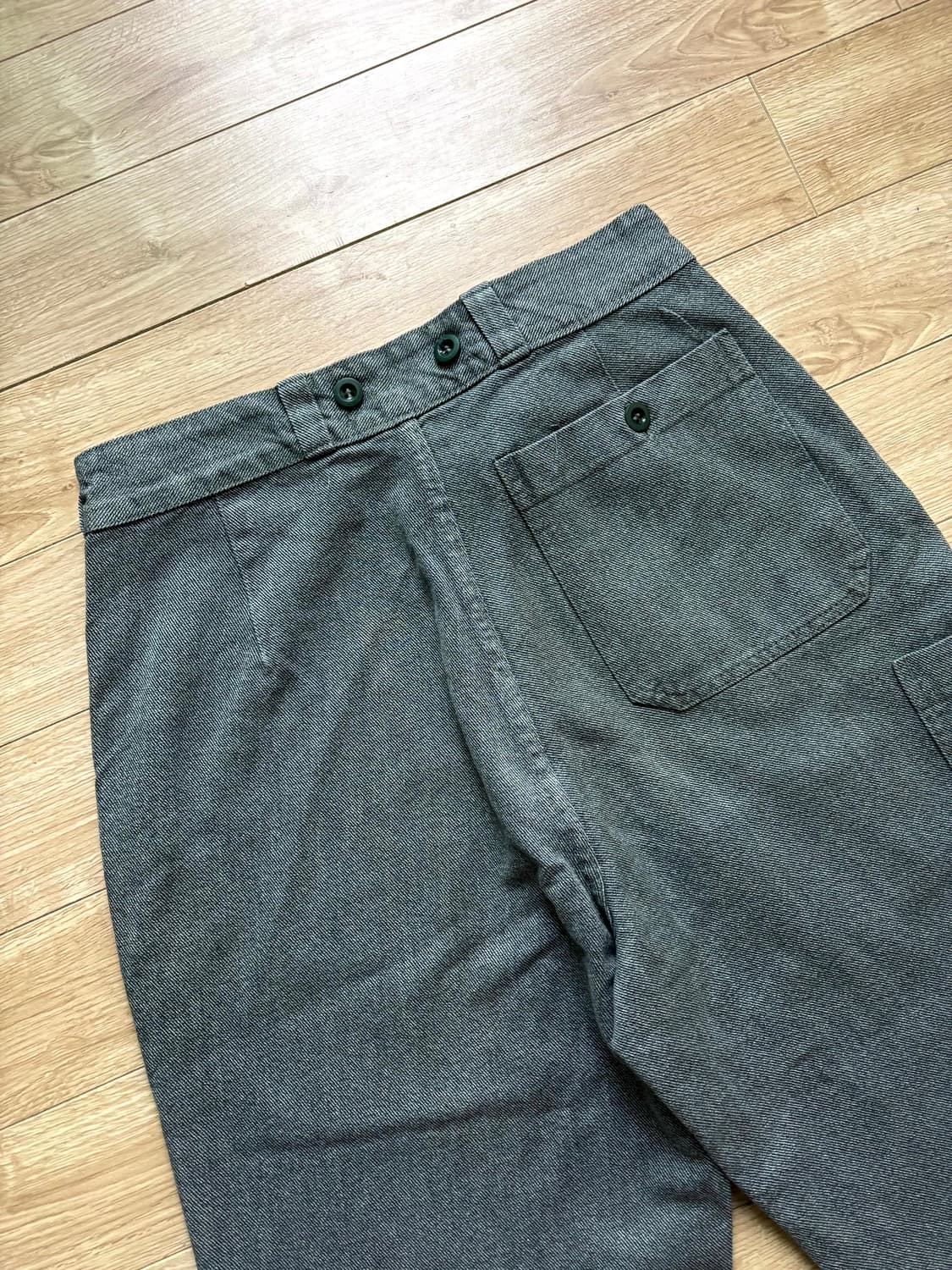 60's 스웨덴 프리즈너 워크 팬츠 32~33" 상품이미지9