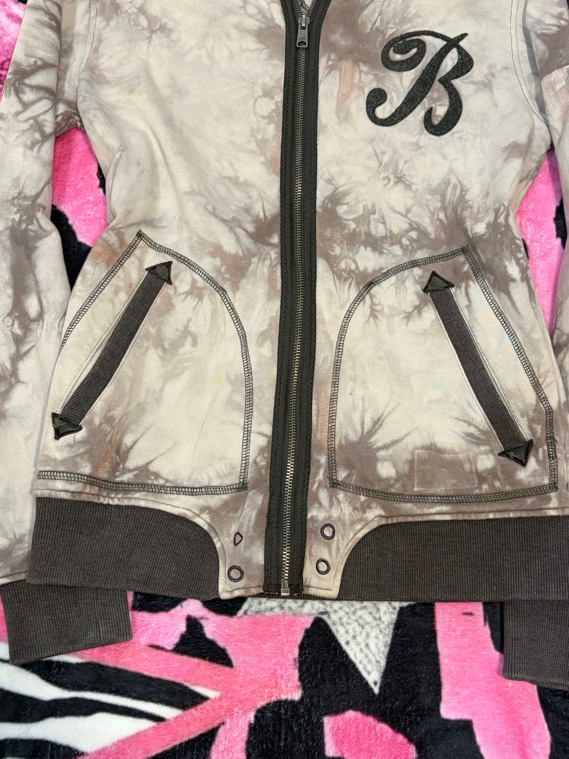 BUCKAROO tie-dye skull embroidery zip up 상품이미지10