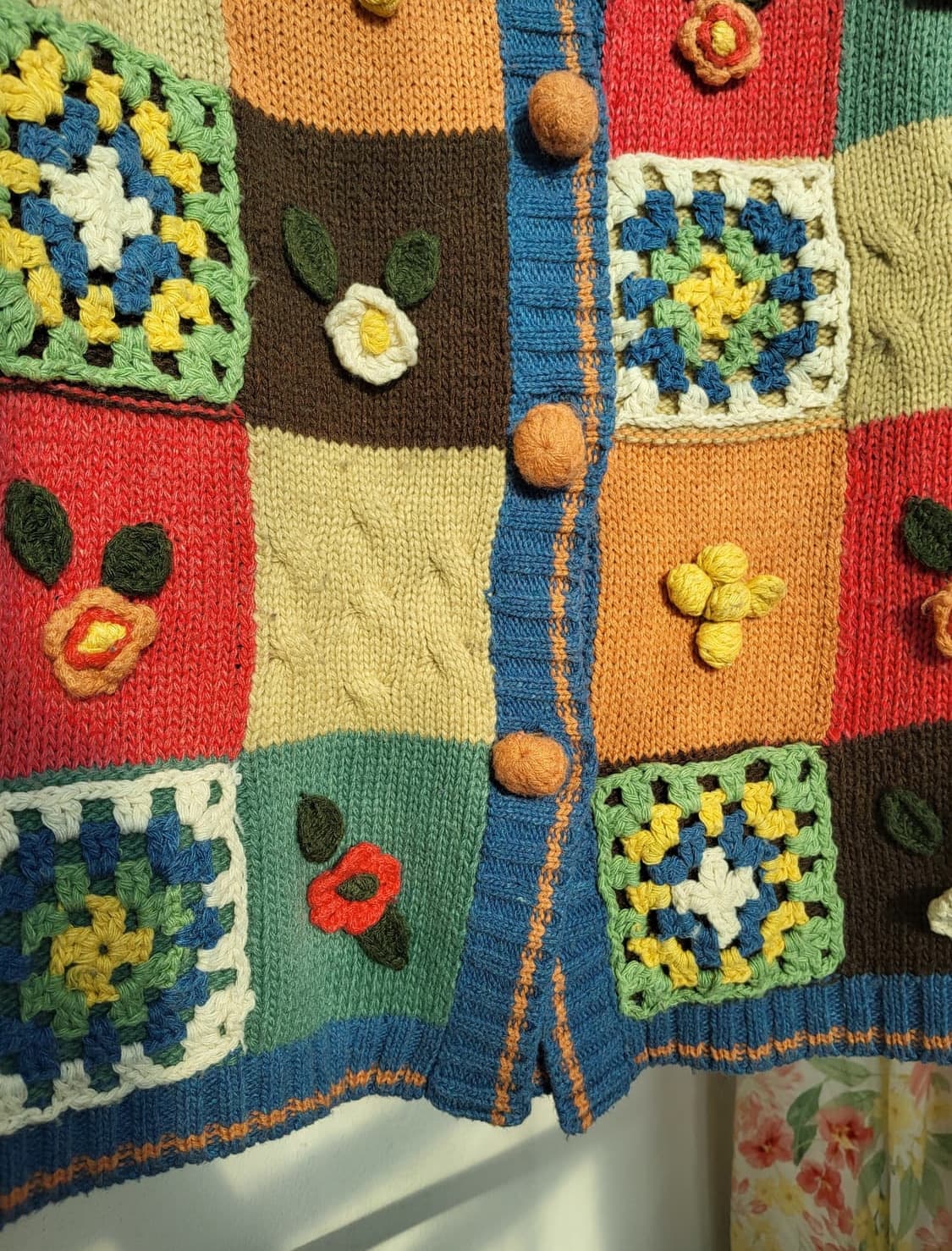 빈티지 모티브 폼폼 가디건 상품이미지6