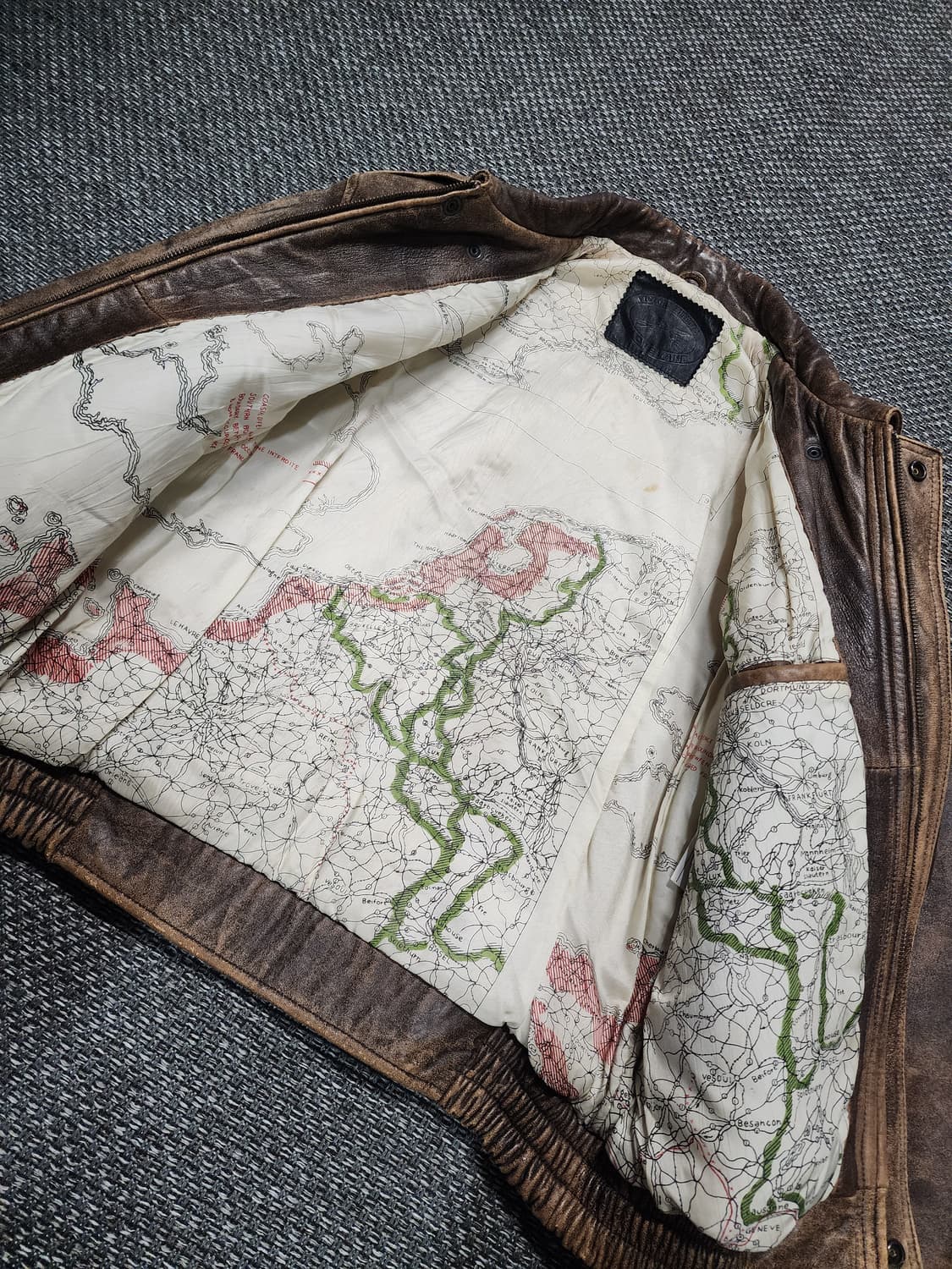 리얼레더 빈티지  자켓 M  상품이미지6