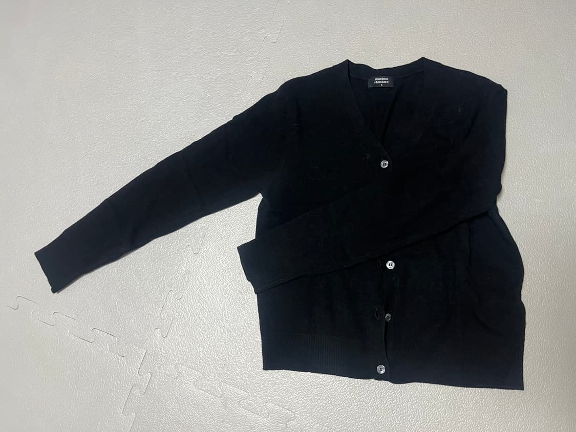 무신사 스탠다드 블랙 가디건 s 상품이미지1