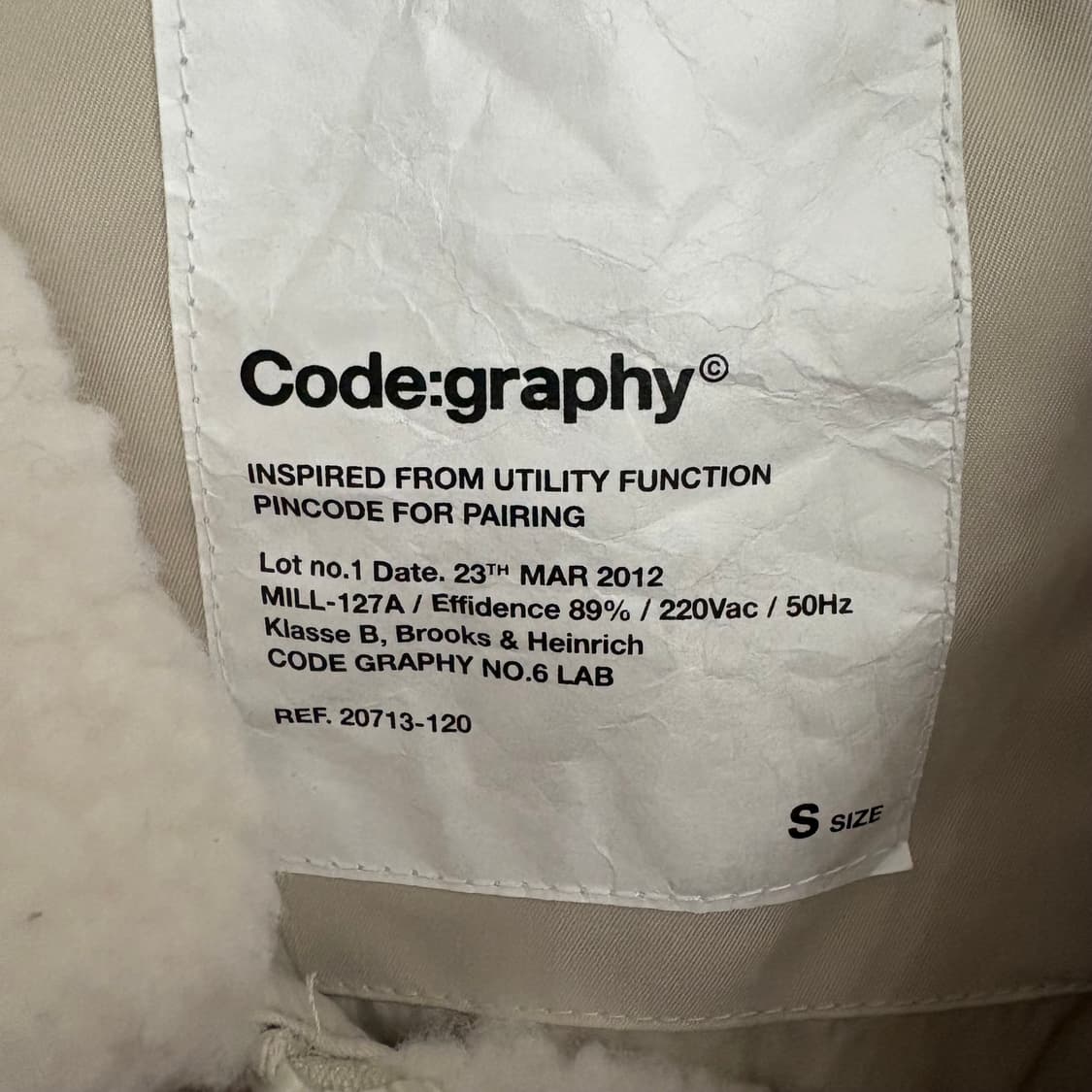 코드그라피 헤비 보아 플리스 무톤 자켓 S 상품이미지7