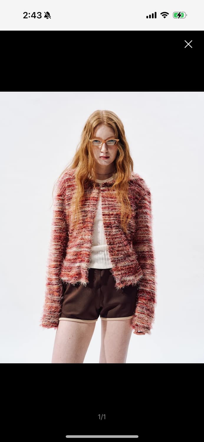 SULLY SAILOR COLLAR CARDIGAN_RED MULTI 상품이미지1