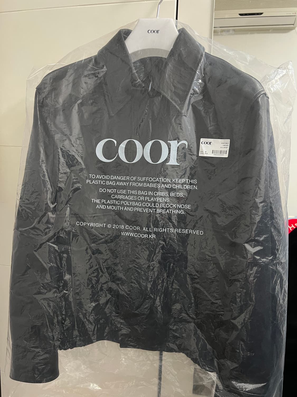 택포38) 쿠어 베지터블 레더 A2자켓 블랙 M 상품이미지1