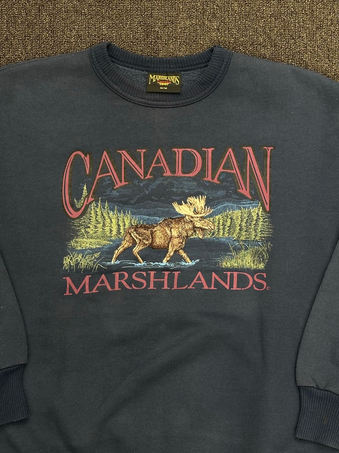 M)Marshland 90’s 빈티지 캐나다 자수 스웻셔츠 상품이미지2