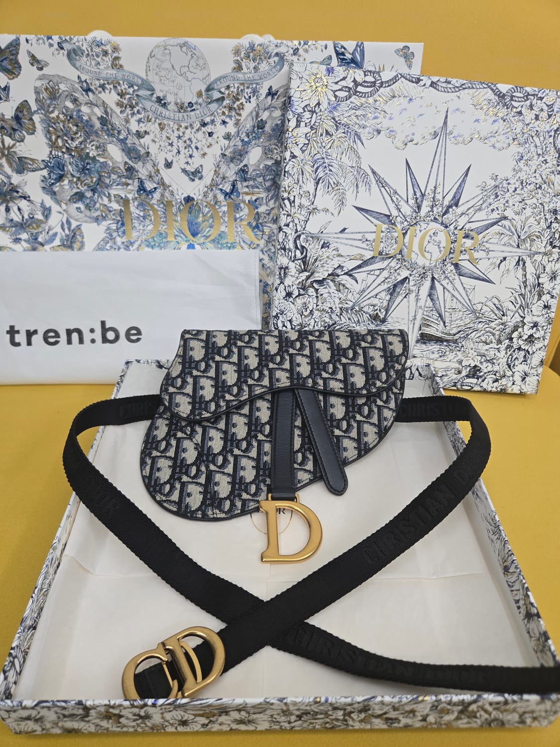 디올 오블리크 새들 벨트백 상품이미지1