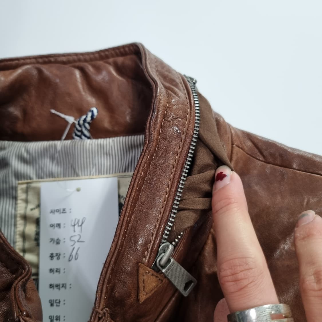 빈티지 에디슬리먼맛 레더자켓  상품이미지7