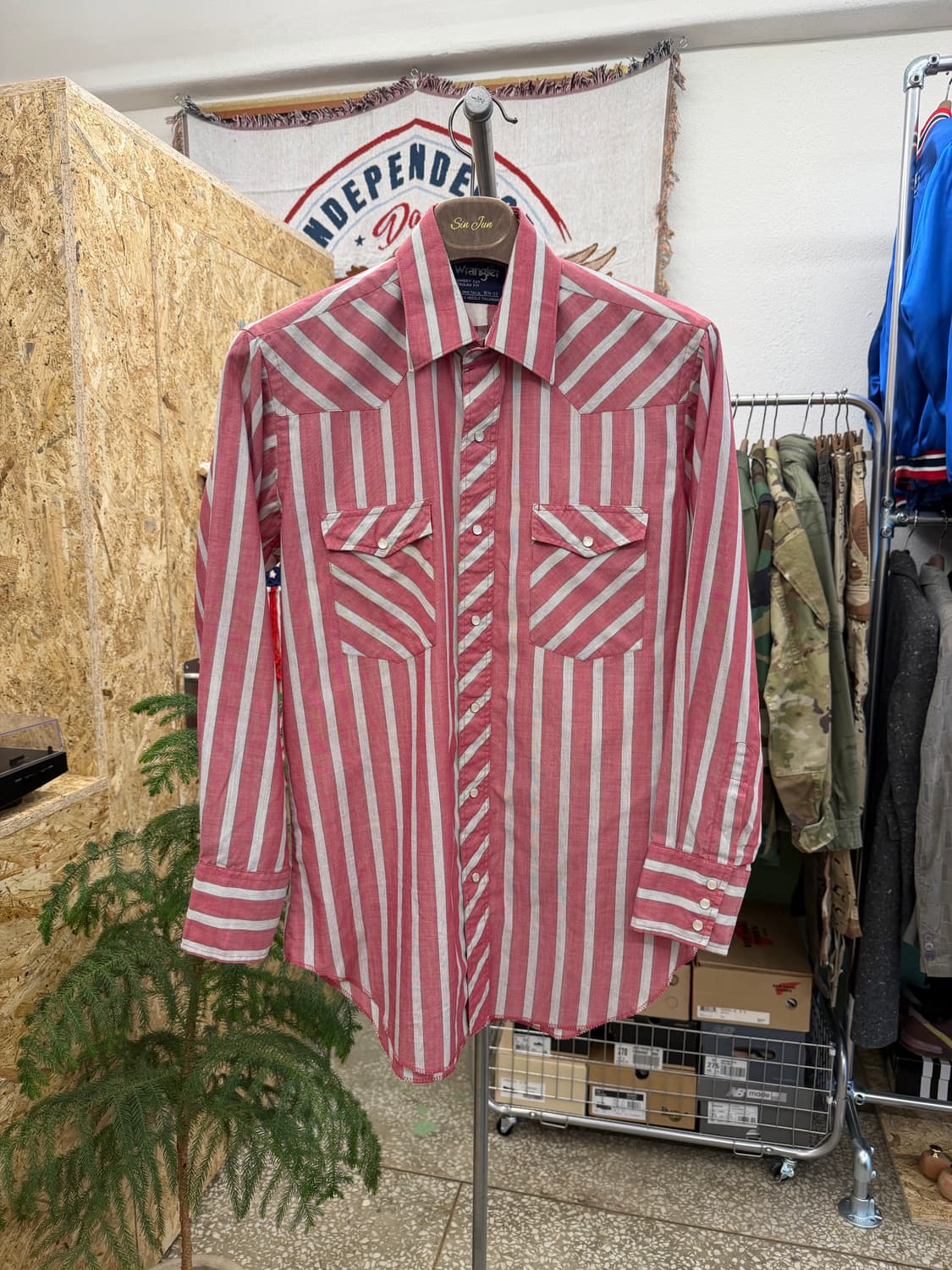 랭글러 스트라이프 웨스턴 셔츠 상품이미지1