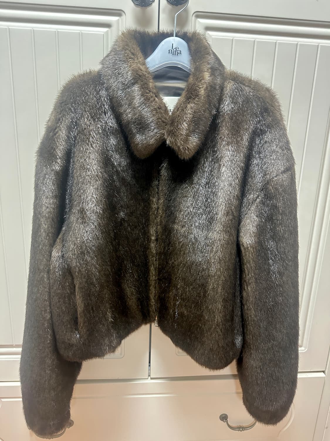 인사일런스우먼 퍼자켓 브라운 M 상품이미지4