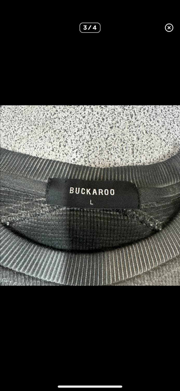  (바배) 버터루 와플 가먼트다잉 맨투맨 상품이미지3