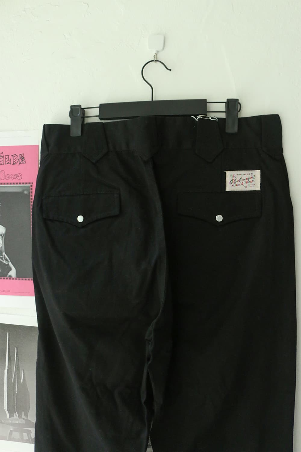 락마운트 랜치웨어 블랙 스트레이트 코튼 팬츠 상품이미지6