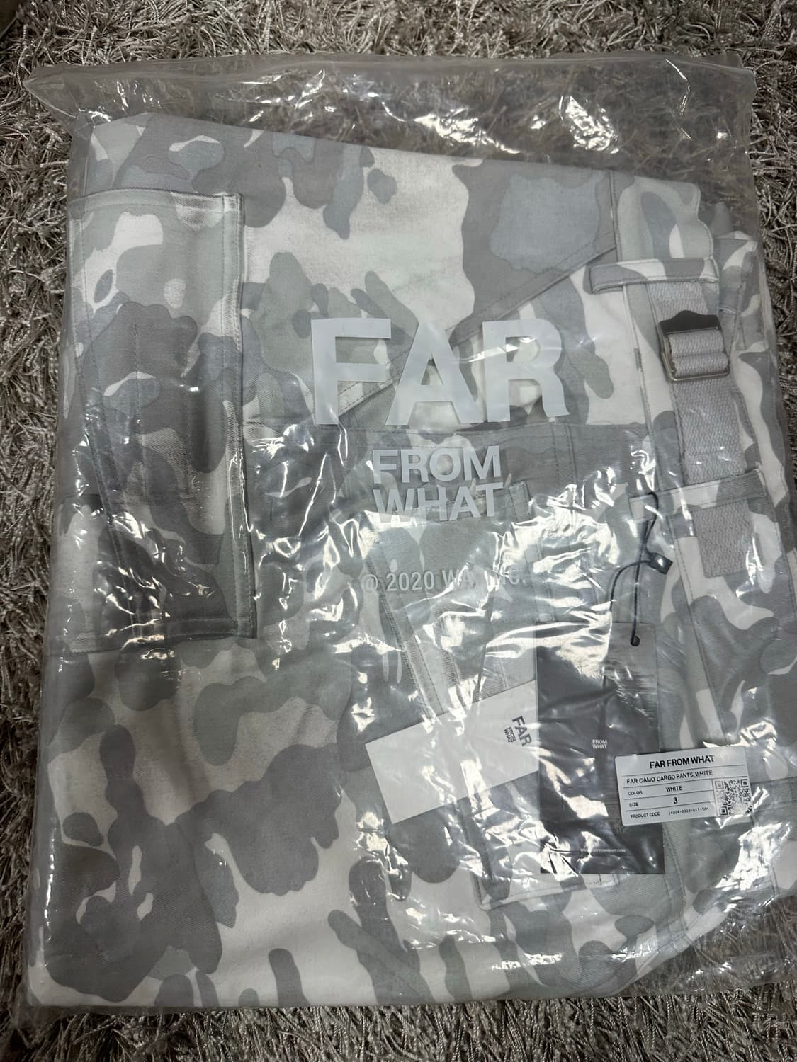 [3] 파프롬왓 파아카이브 카모 팬츠 화이트 상품이미지2