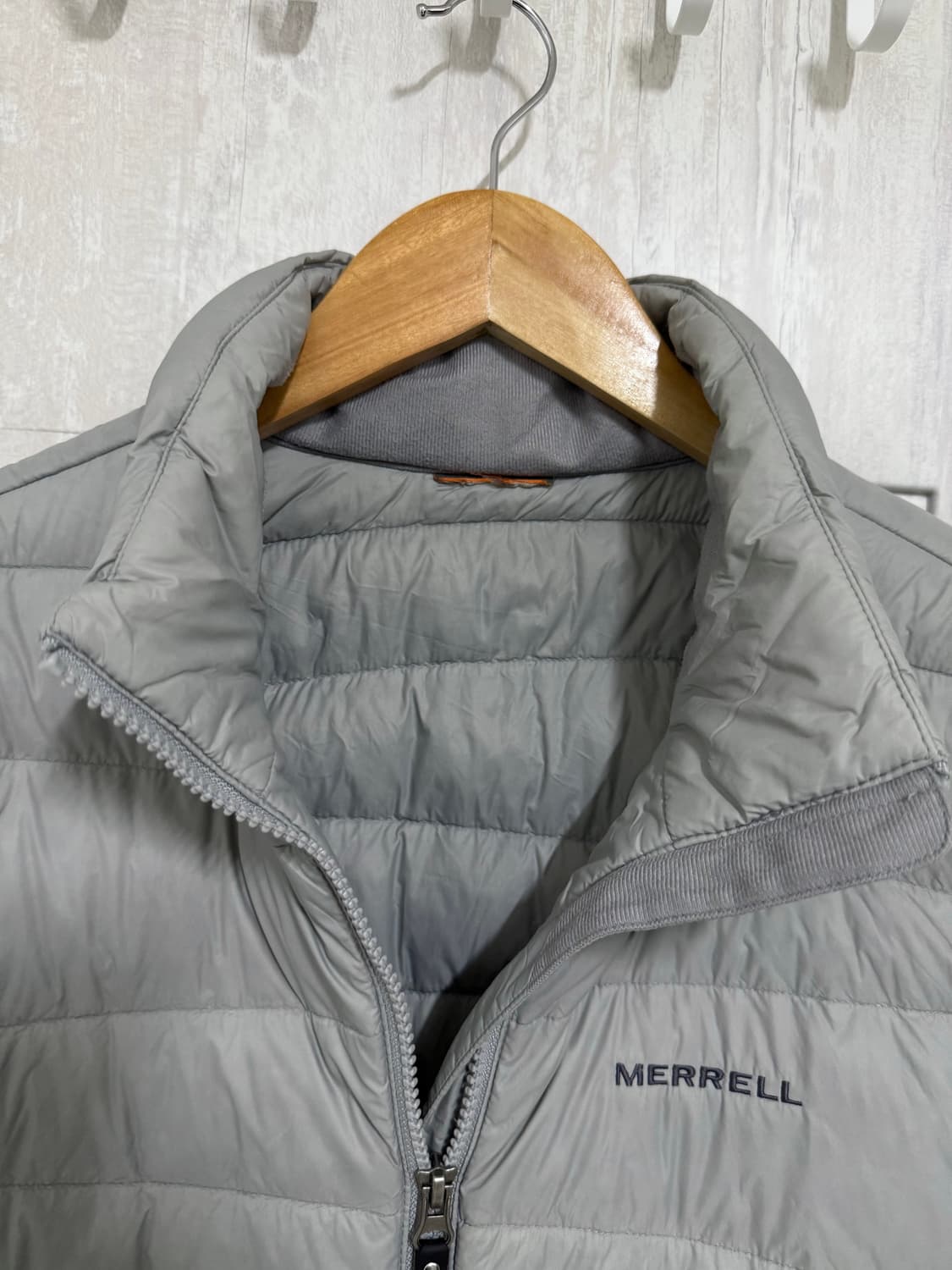남성 105 / 머렐 덕다운 그레이 경량패딩 상품이미지4
