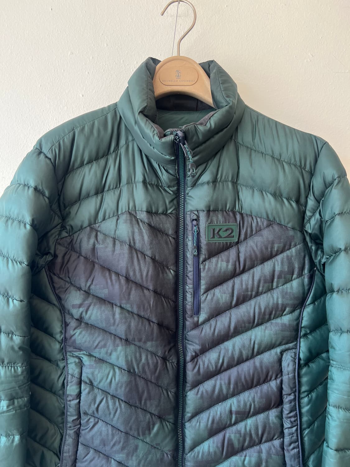 케이투 K2 남성 카키그린 구스다운패딩 경량패딩점퍼 상품이미지1