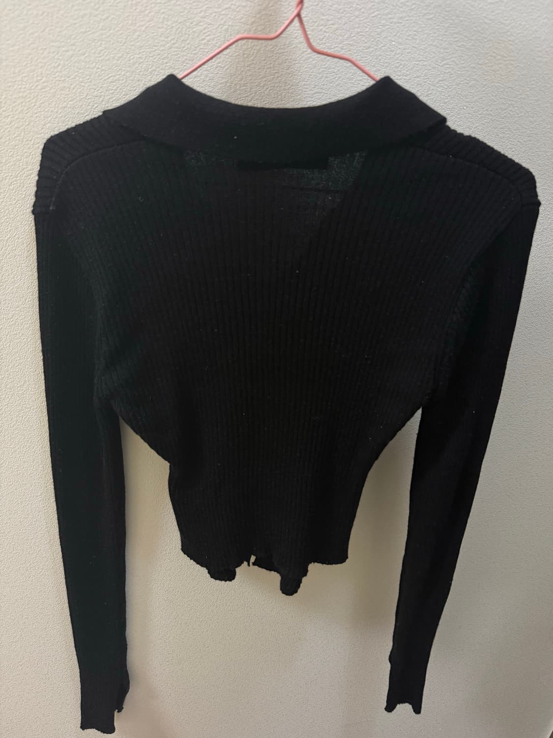 미스치프 니티드 롱 슬리브 블랙셔츠 / s 상품이미지3