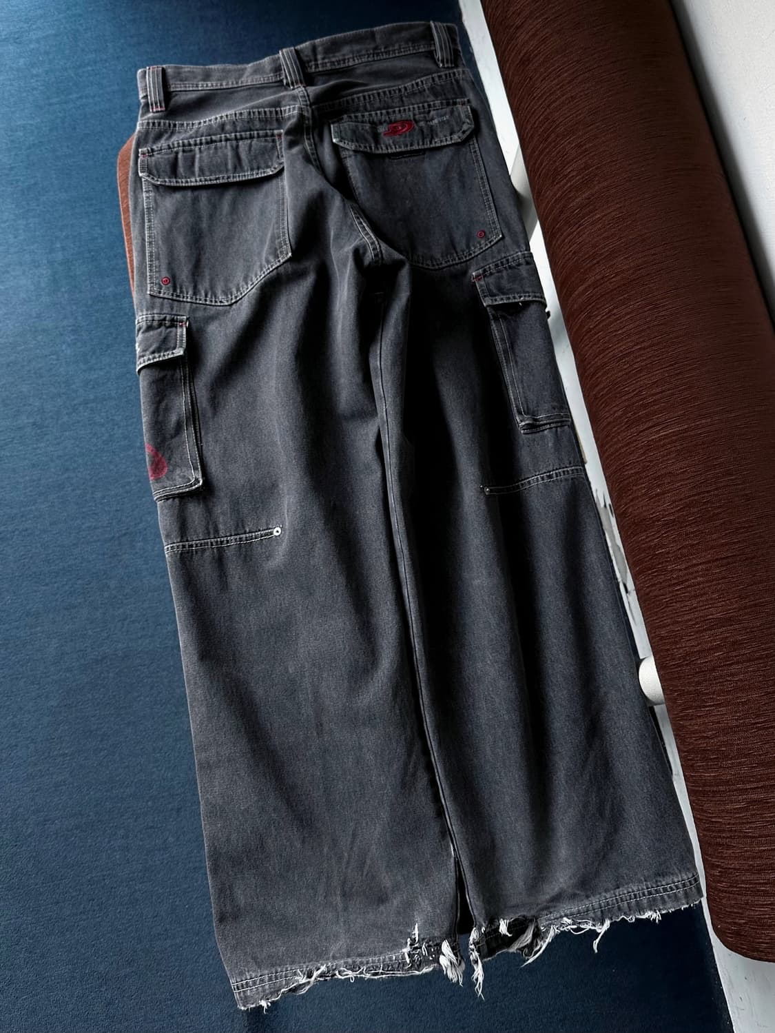 Denim cargo design utility wide pants 상품이미지5