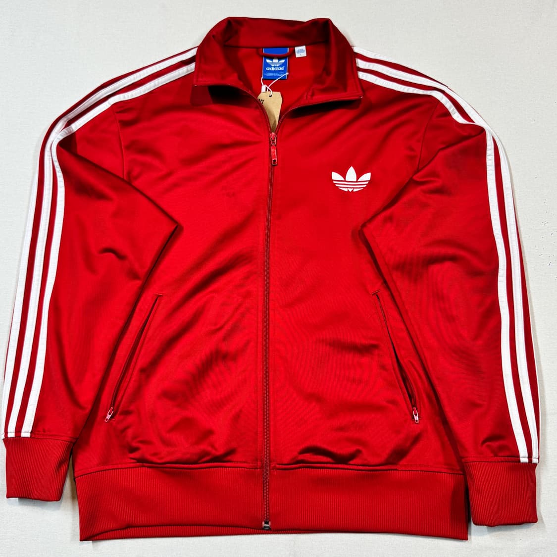 L) 아디다스 파이어버드 삼선 져지 트랙탑 집업 레드 A7 상품이미지2