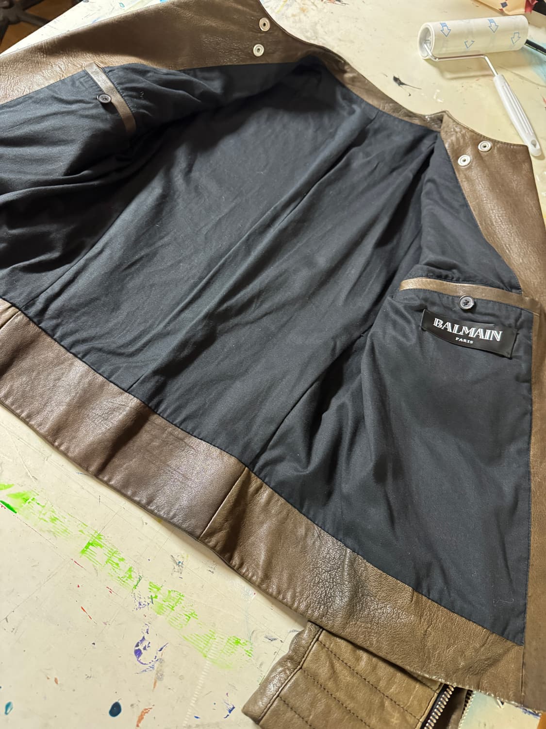 13ss 발망 balmain 가죽 라이더 자켓 상품이미지8