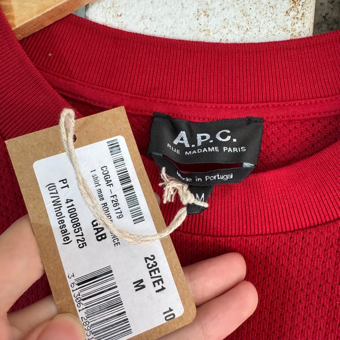 아페쎄 로고 메쉬 반팔티 상품이미지8