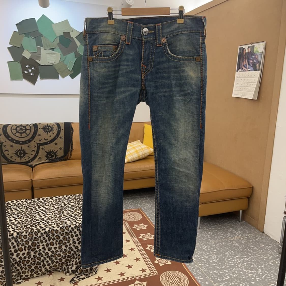 트루릴리전 BOBBY 빅티 레트로 빈티지 데님팬츠 34인치 C09166 상품이미지3