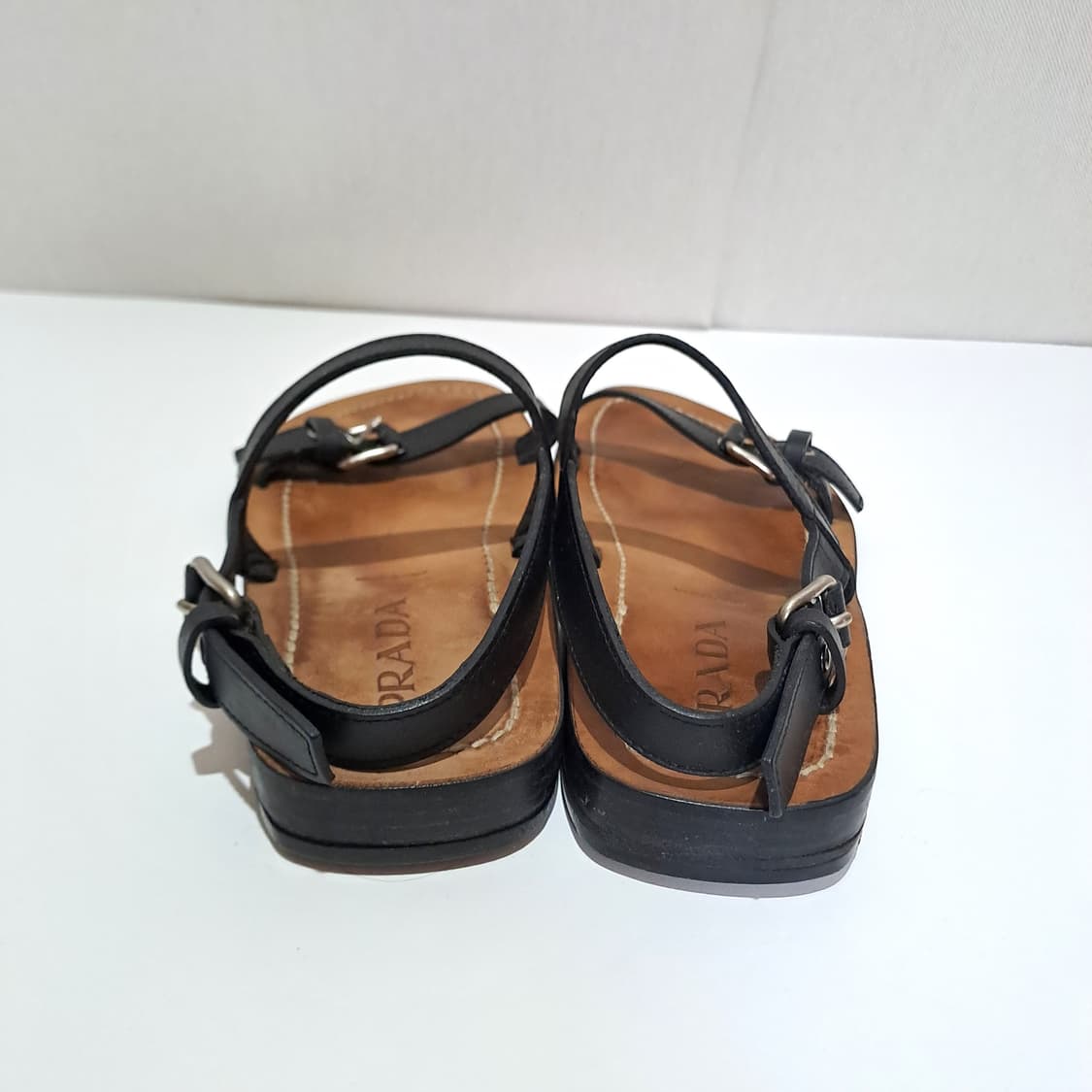 (택포) 프라다 레더 샌들 8.5 B793 상품이미지5