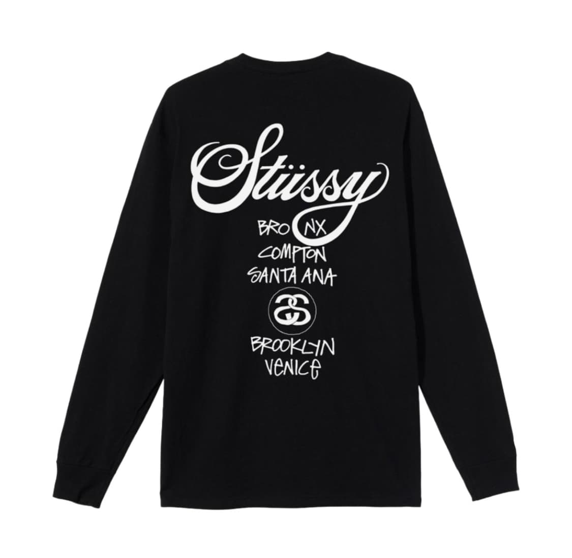 스투시 월드투어 롱슬리브 티셔츠 블랙 상품이미지2