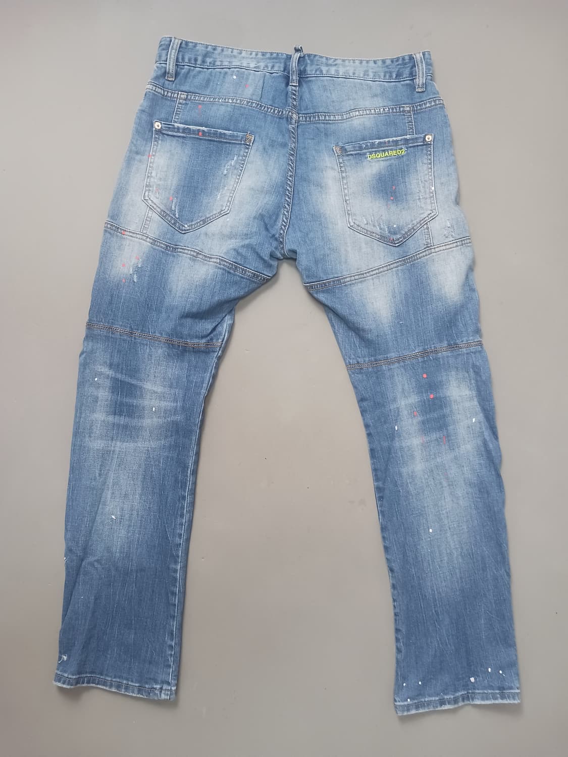 [34] 디스퀘어드2 네온페인팅 타이디 바이커진 청바지 상품이미지7