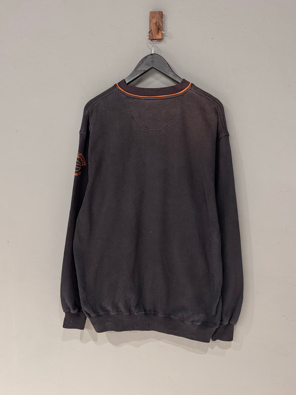 00s 할리데이비슨 스펠아웃 블랙 스웻셔츠  상품이미지7