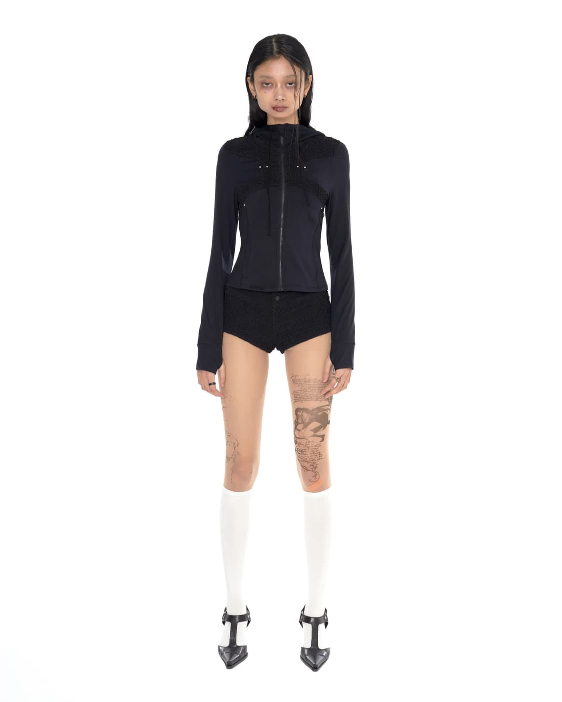 bonnae 본네  pierced finger hole hoodie jk 상품이미지1