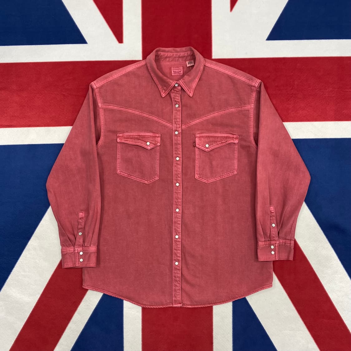 리바이스 데님셔츠 여성 M 실측 공용L -XL  상품이미지1