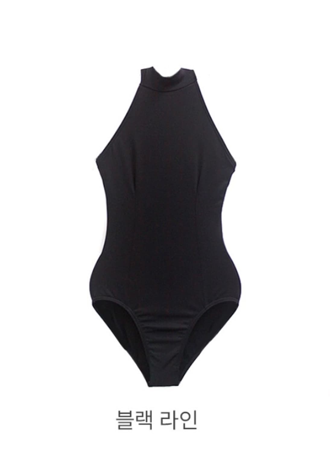 이발레샵 e-목폴라홀터넥 레오타드/p 블랙 s 상품이미지1