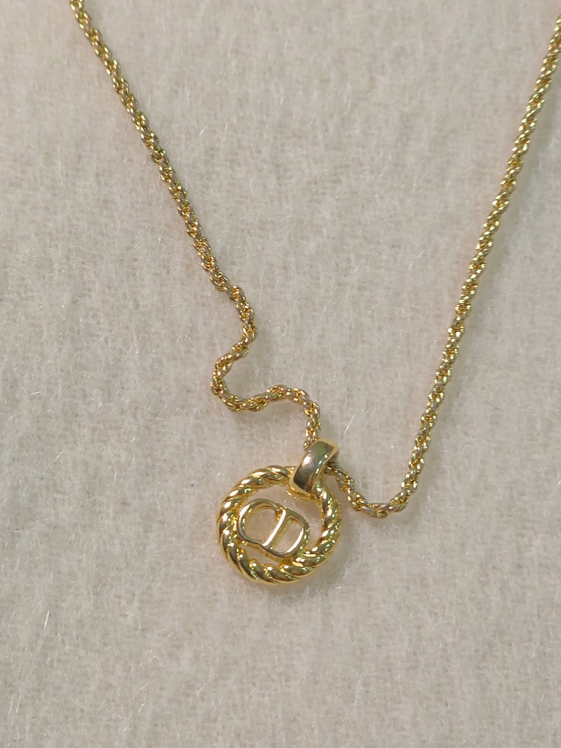 빈티지 디올 금장 목걸이 상품이미지1
