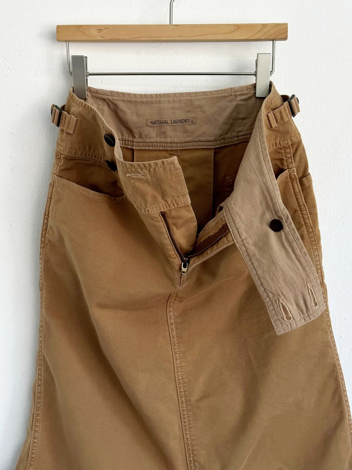 Cotton side adjust work skirt 상품이미지1